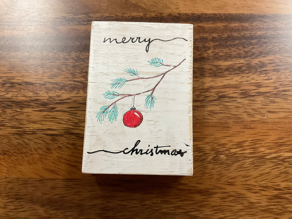 Christmas Wood Block