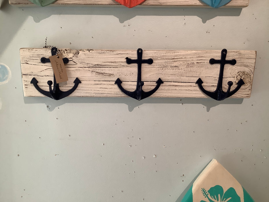 Anchor hook rack - 3 Navy