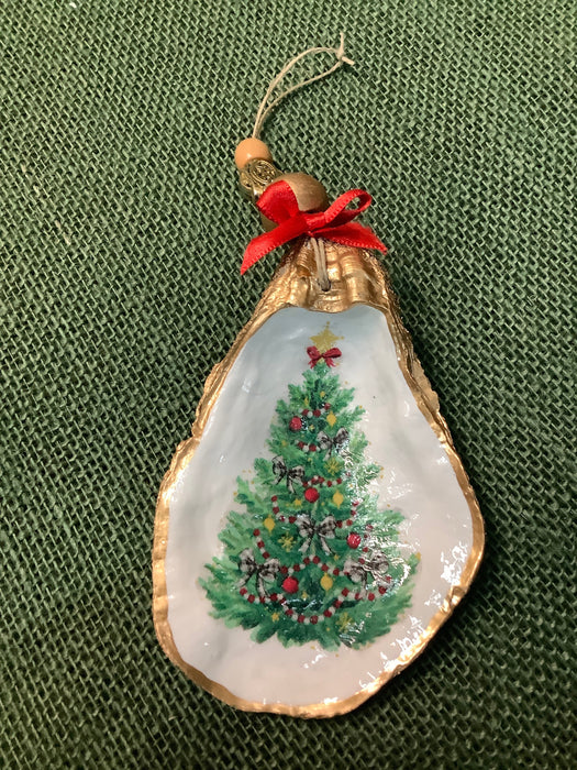 Oyster shell ornament