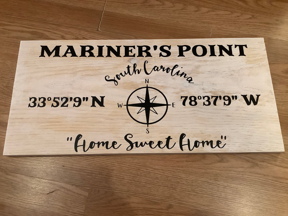 Mariner’s point coordinate sign