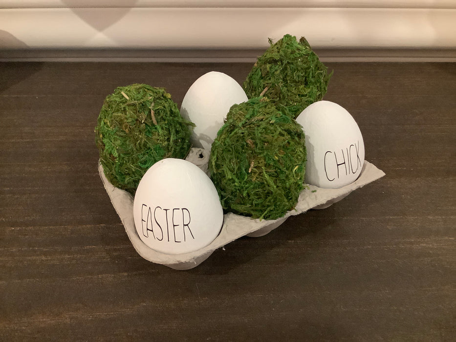 Half dozen Easter eggs