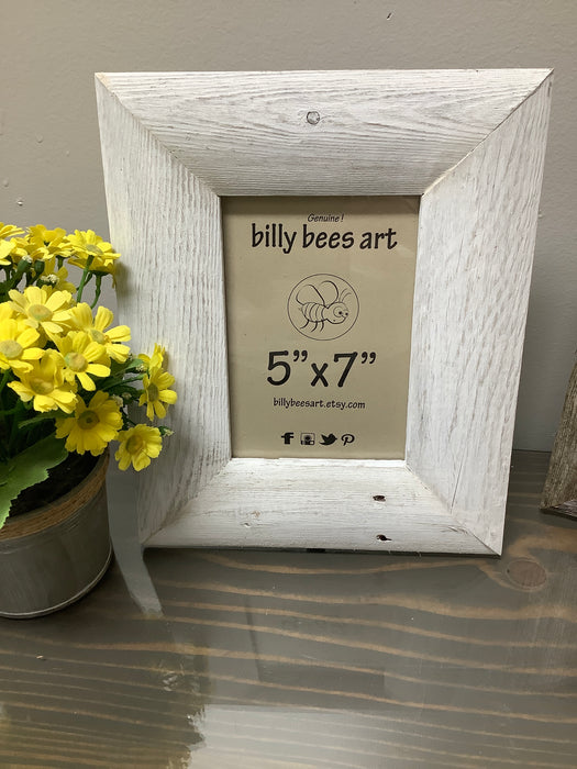 5”x7” barnwood photo frame with easel mate