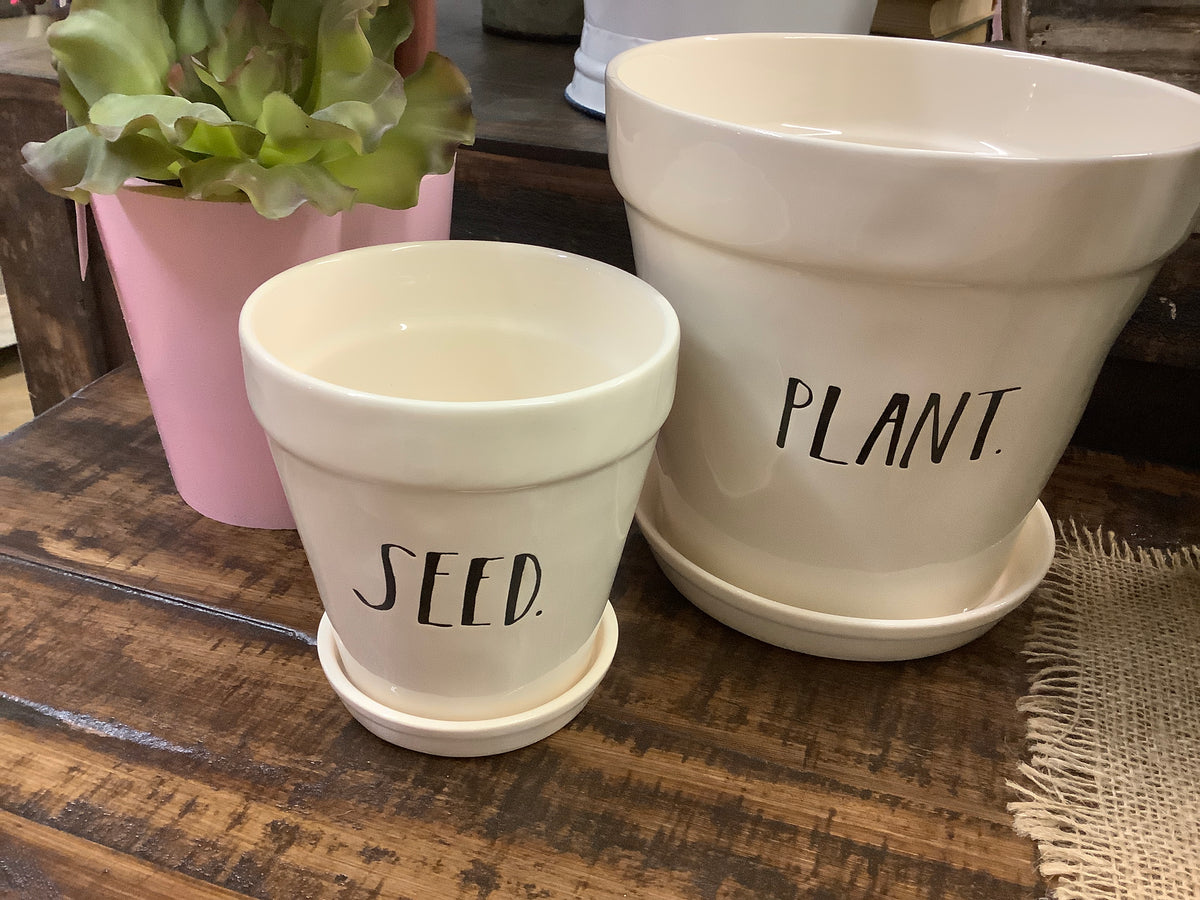 rae dunn hanging planter Rae Dunn planters