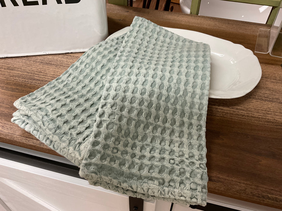 Waffle weave dish towel