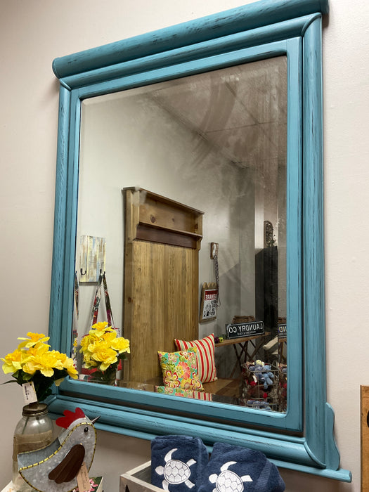Refinished large dresser mirror