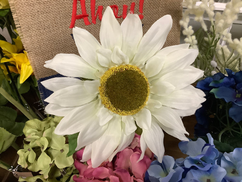 Extra large white sunflower