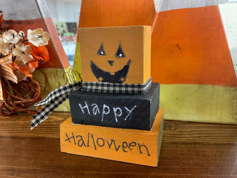 Halloween wood blocks