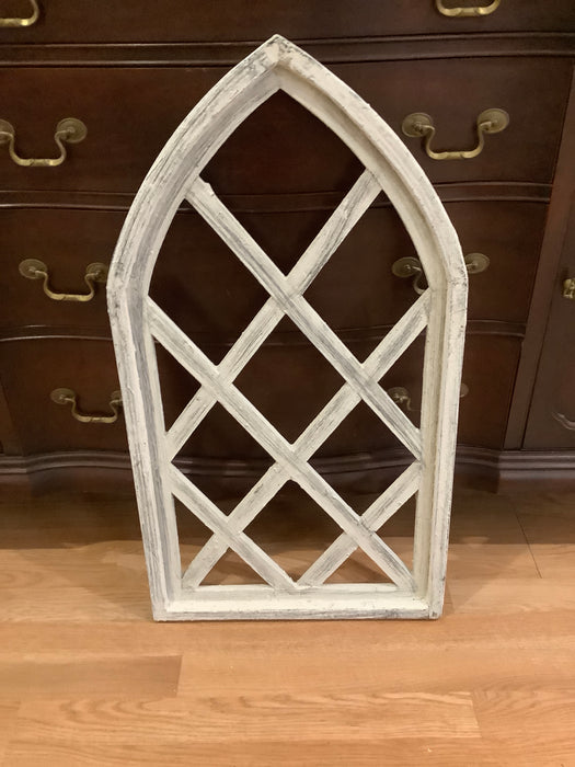 Wood window Cathedral arch