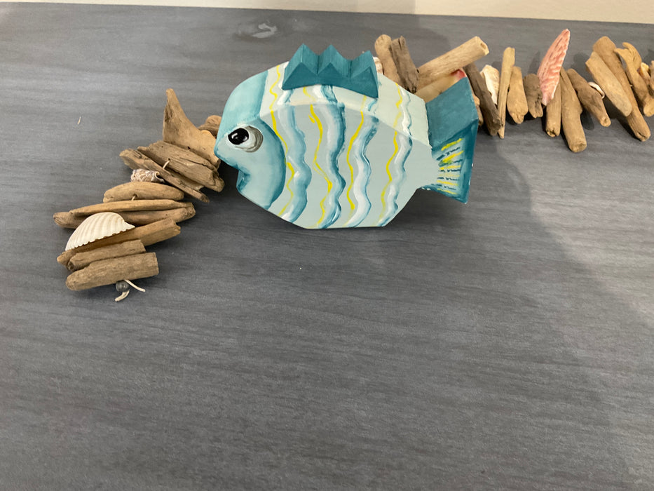 Colorful wood fish