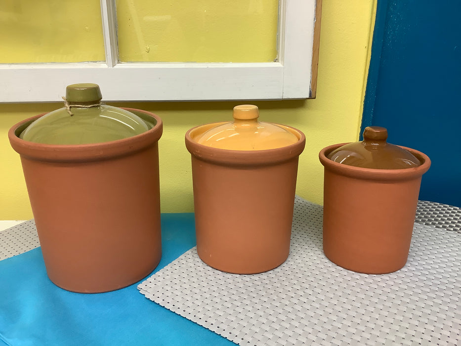 Set of 3 Daniel Cremicux canisters