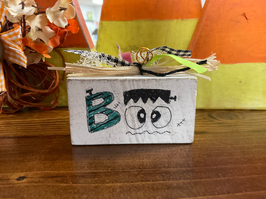 Halloween wood blocks