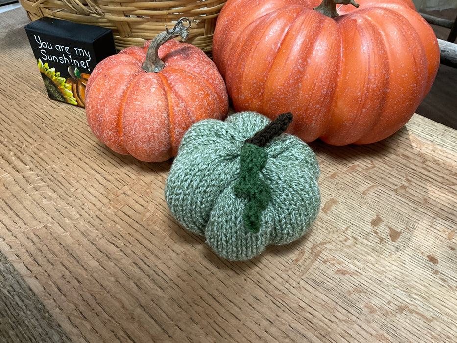 Hand knitted pumpkin