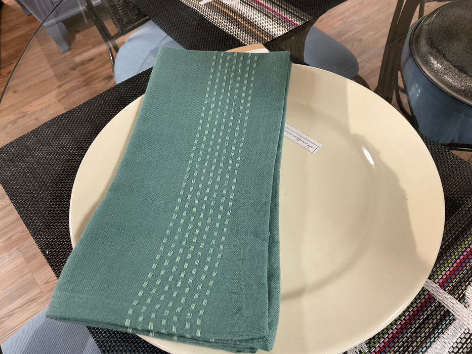Cloth napkin - teal green