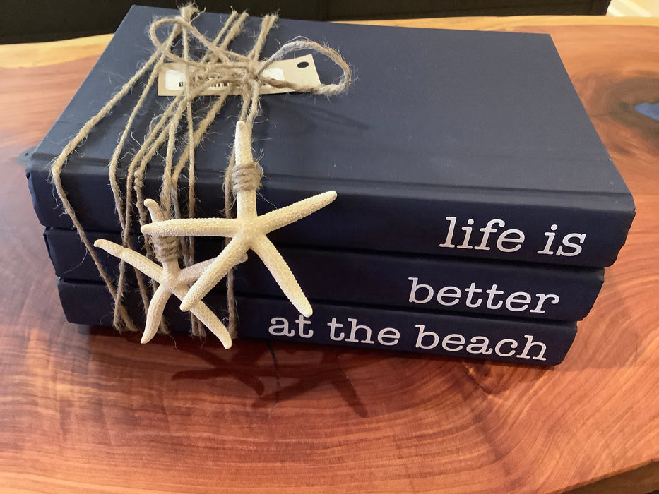 Book stack - life is better