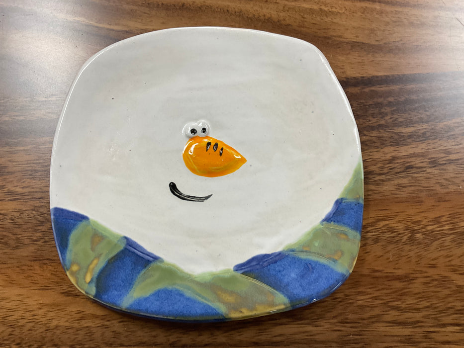 Snowman plate