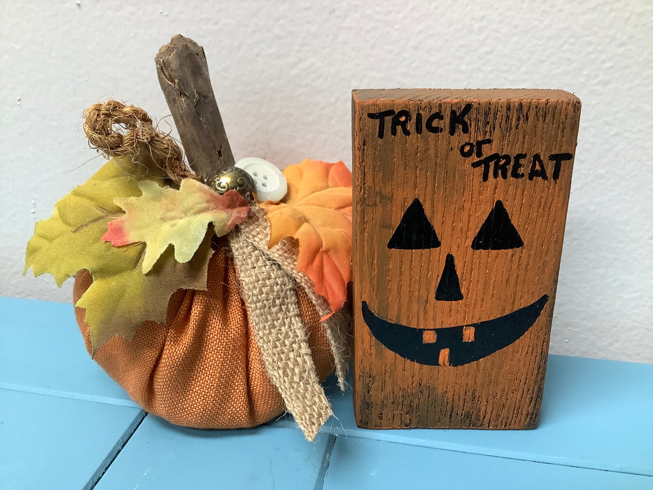 Halloween wood blocks