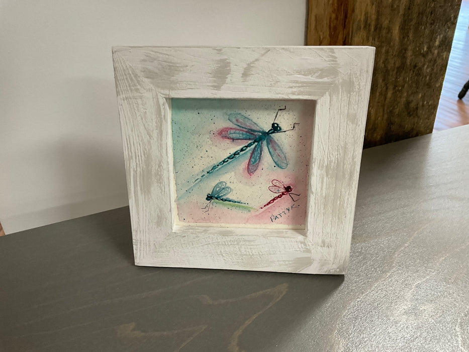 Framed watercolor picture