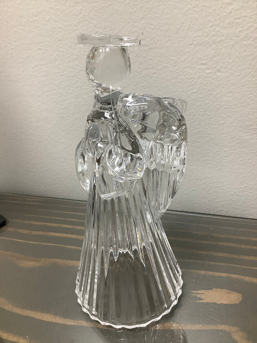 Crystal angel candle holder