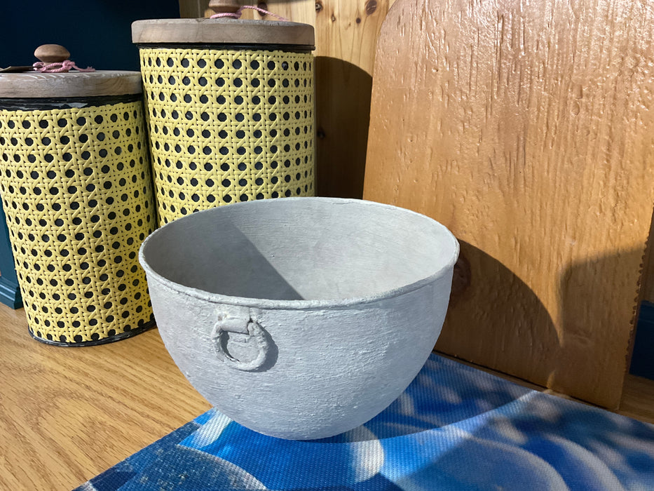 Faux concrete bowl