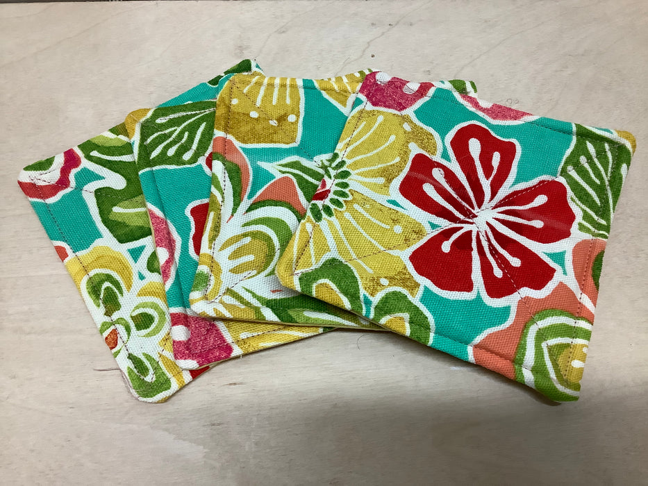 Fabric coasters set of 4