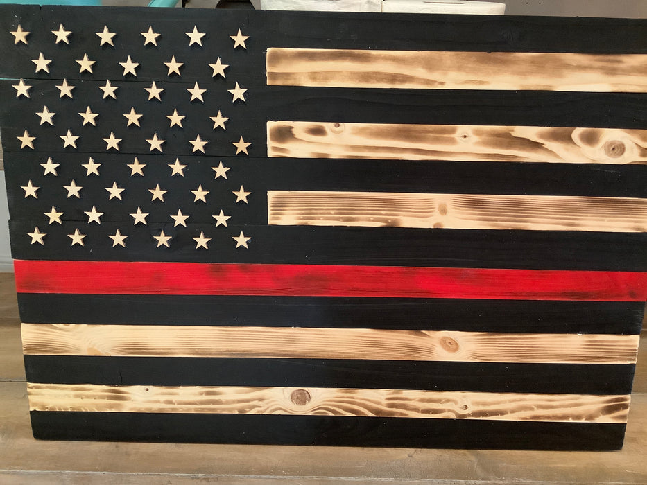 American Flag w/ Red stripe (Firefighter)