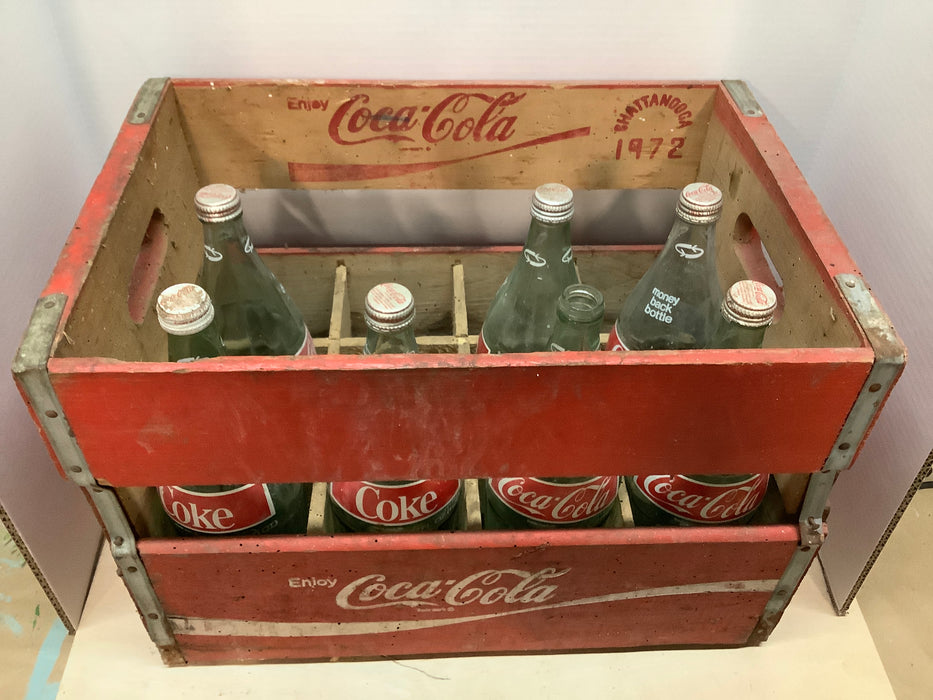 Coca-Cola 1qt. Wood crate 1972