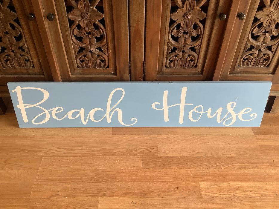 Beach house sign