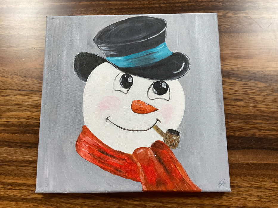 Snowman face painting