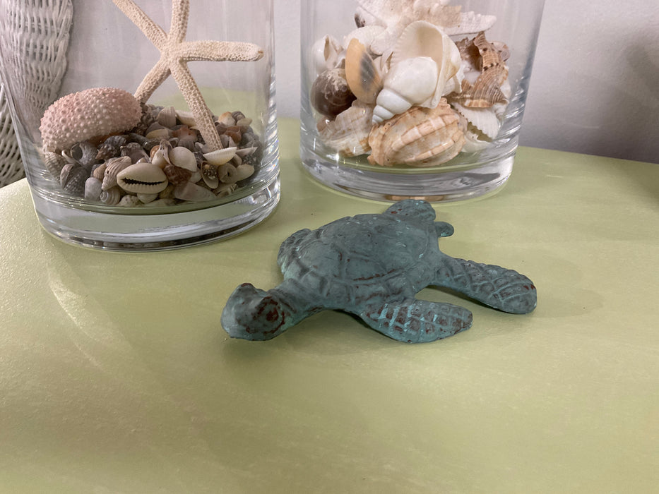 Decorative Verdigris Sea Turtle