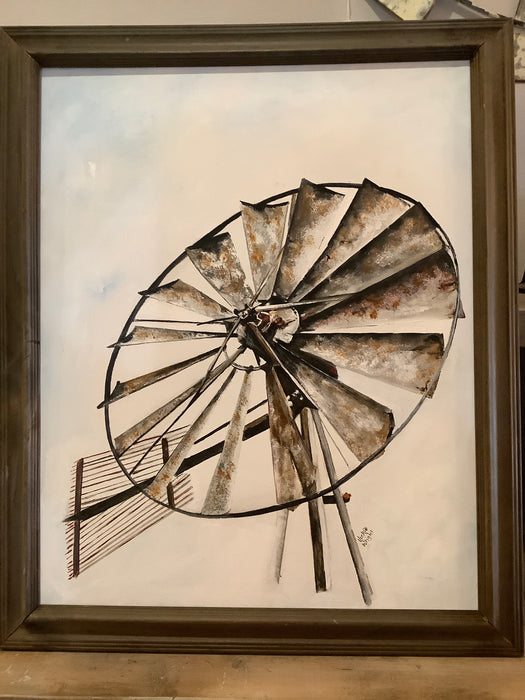 Hand painted windmill