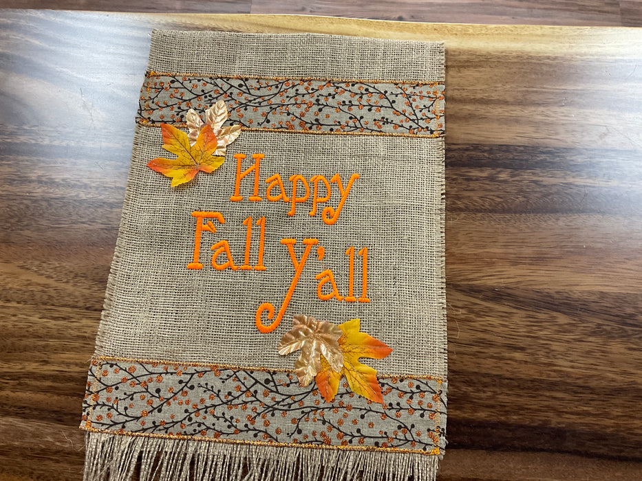Burlap flag - Happy Fall y’all