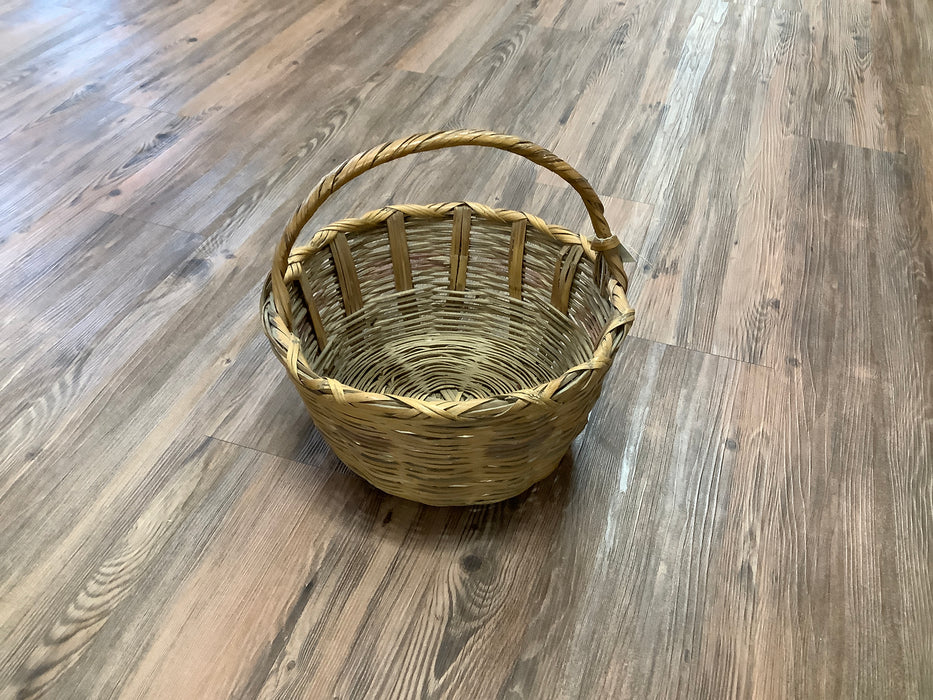 Vintage round gathering basket